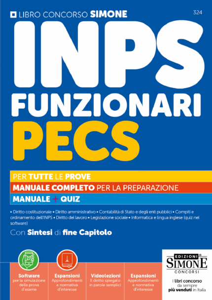 Manuale Concorso INPS funzionari PECS 2026