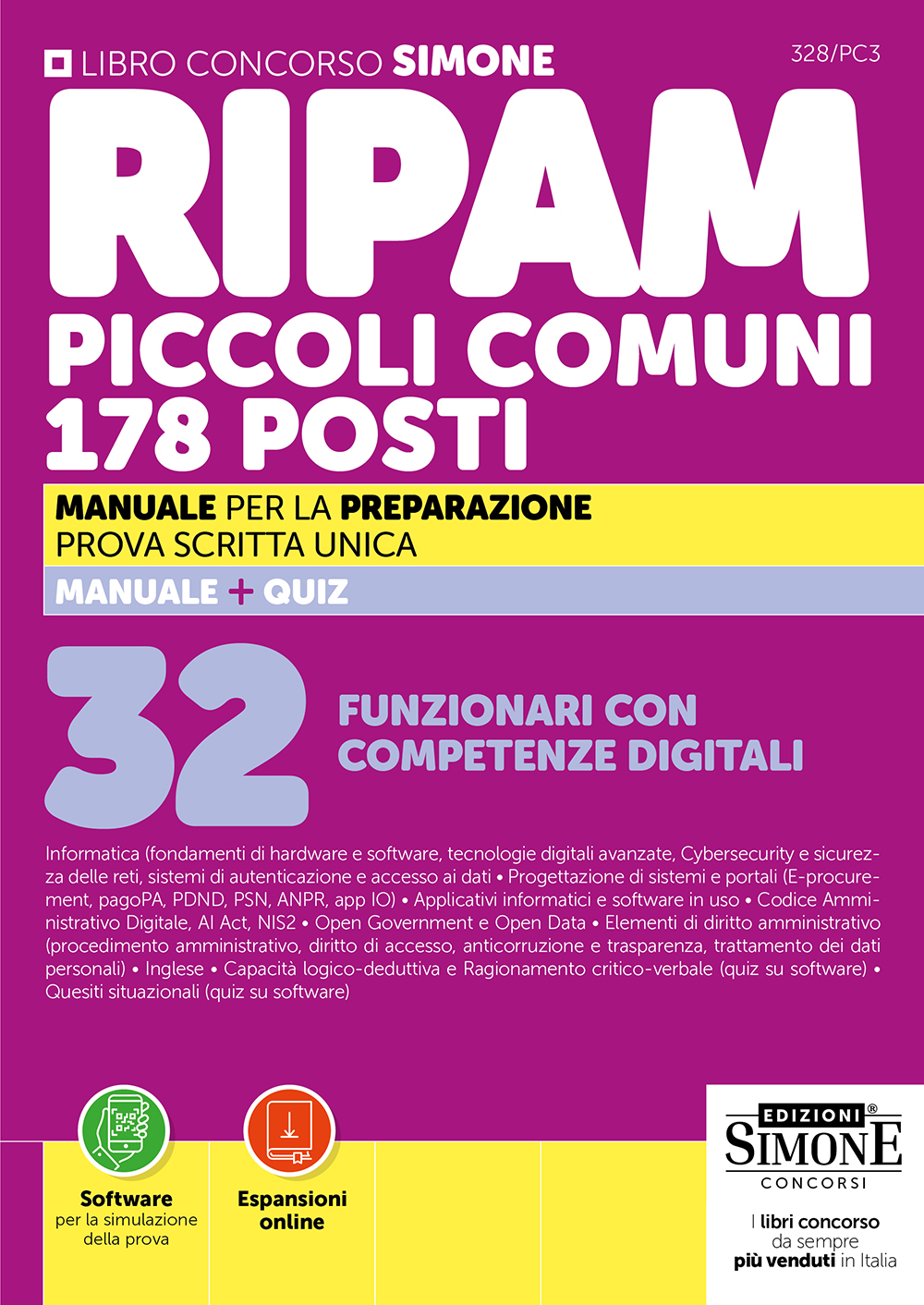Concorso RIPAM Piccoli Comuni 178 posti – 32 Funzionari con competenze digitali – Manuale Concorso RIPAM Piccoli Comuni 178 posti - 32 Funzionari con competenze digitali - Manuale