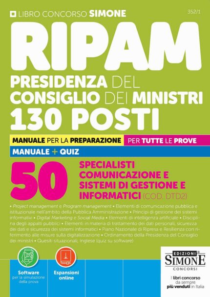 manuale concorso ripam Specialisti comunicazione Presidenza del Consiglio dei Ministri