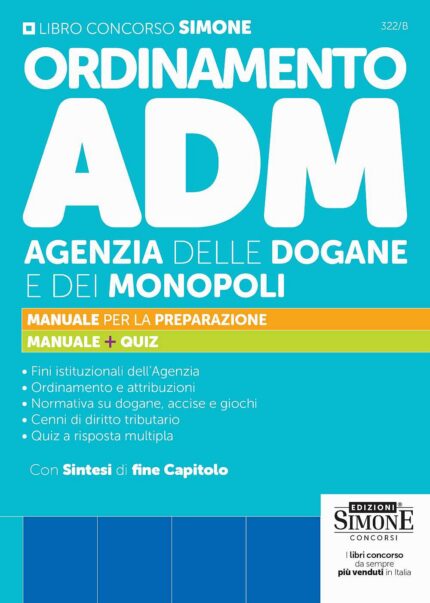 Ordinamento ADM Agenzia delle Dogane e dei Monopoli – Manuale