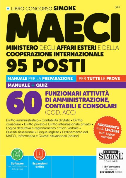 manuale concorso maeci funzionari attività amministrazione