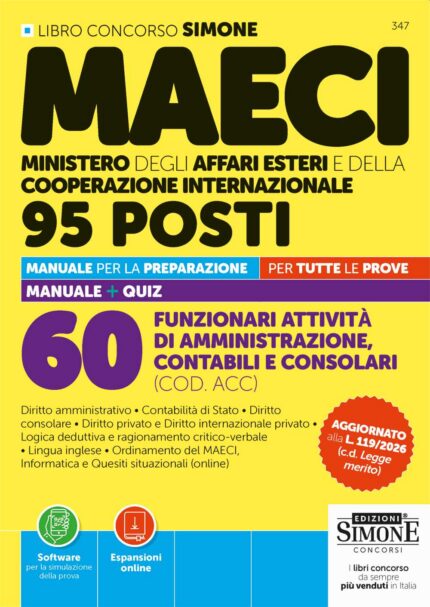 manuale concorso maeci funzionari attività amministrazione