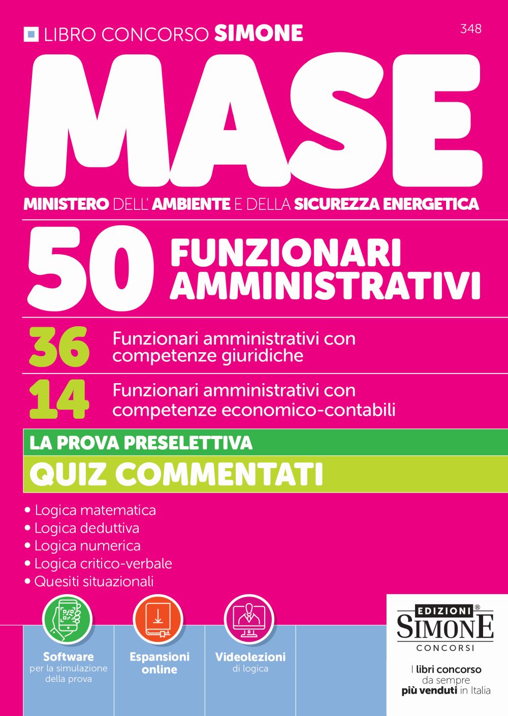Concorso MASE – 50 posti – 36 Funzionari amministrativi con competenze giuridiche – 14 Funzionari amministrativi con competenze economico-contabili Concorso MASE - 50 posti - 36 Funzionari amministrativi con competenze giuridiche - 14 Funzionari amministrativi con competenze economico-contabili