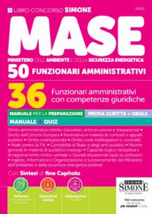 Concorso MASE - 50 posti - 36 Funzionari amministrativi con competenze giuridiche