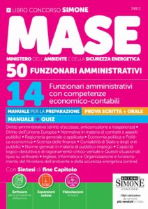 Concorso MASE - 50 posti - 14 Funzionari amministrativi con competenze economico-contabili