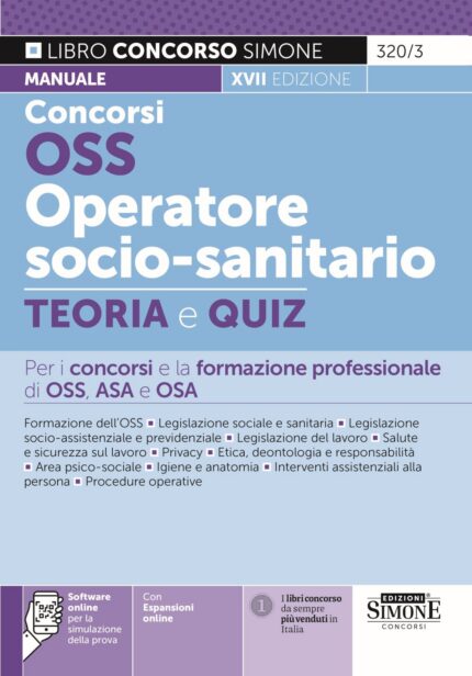 Concorsi OSS Operatore Socio-Sanitario - Teoria e Quiz - 320/3