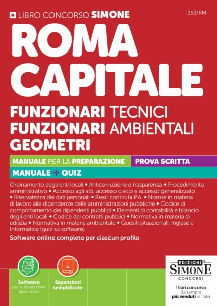 Roma Capitale - Funzionari tecnici - Funzionari ambientali - Geometri