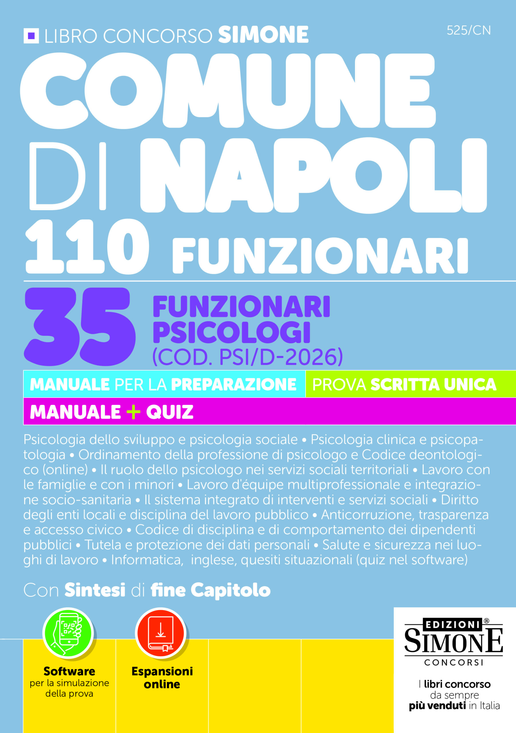 Comune di Napoli 110 Funzionari – 35 Funzionari Psicologi (COD. PSI/D-2026) Comune di Napoli 110 Funzionari - 35 Funzionari Psicologi (COD. PSI/D-2026)