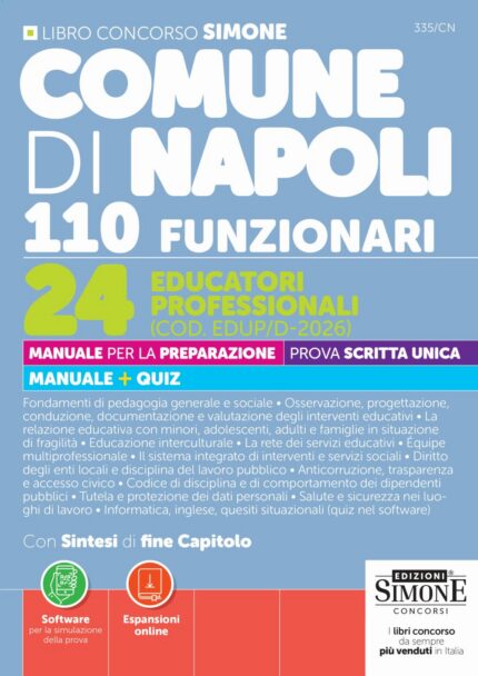 Comune di Napoli 110 Funzionari - 24 Educatori professionali (COD. EDUP/D-2026)