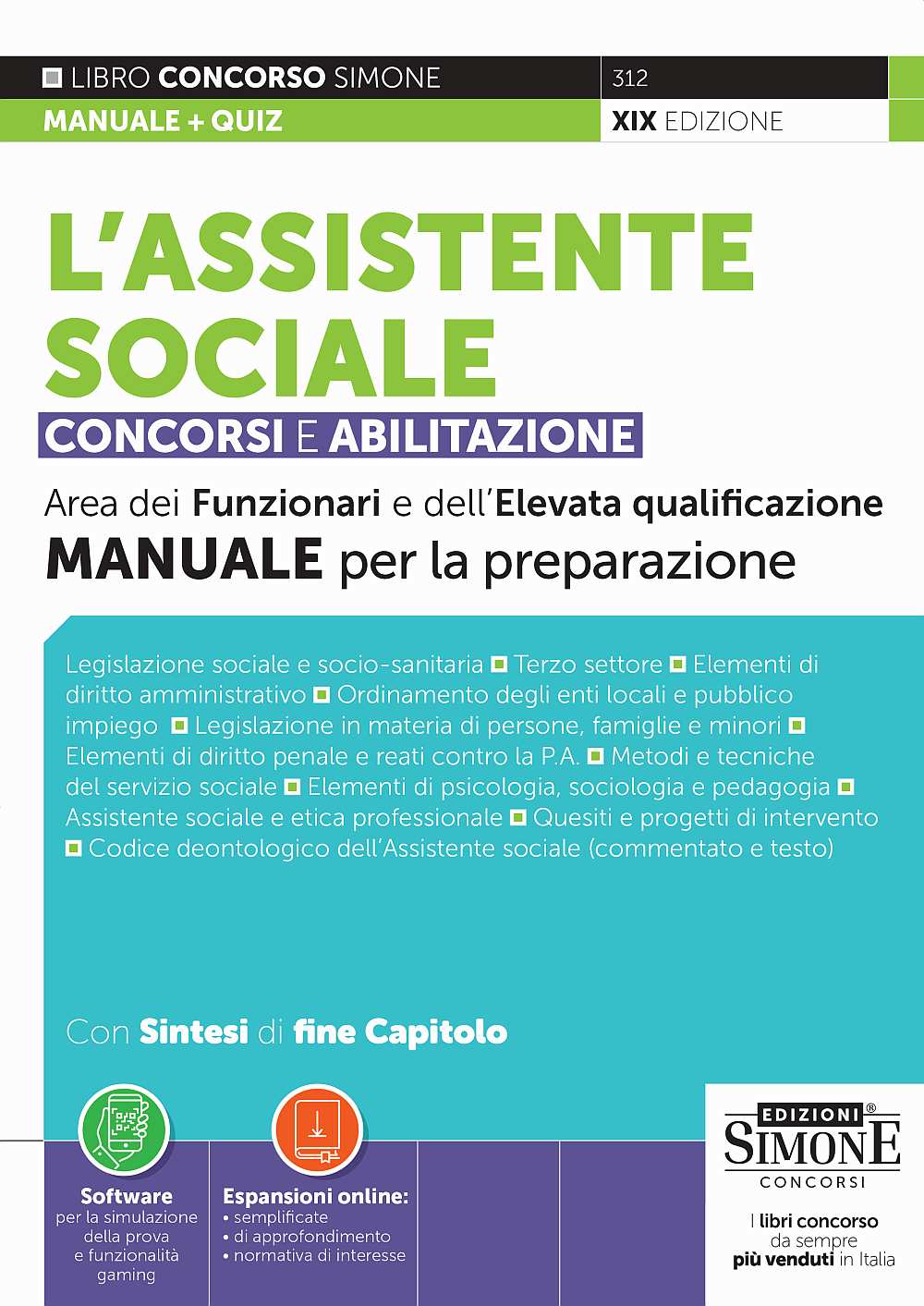 v312 L'assistente sociale Concorsi e Abilitazione - Manuale - 312 - immagine 1